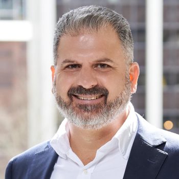Portrait photograph of Peter Bournas