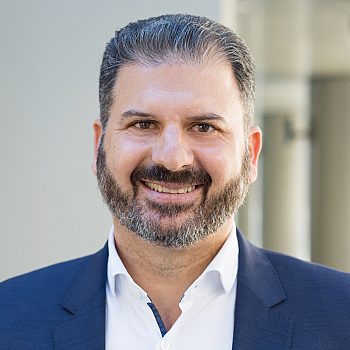 Portrait photograph of Peter Bournas